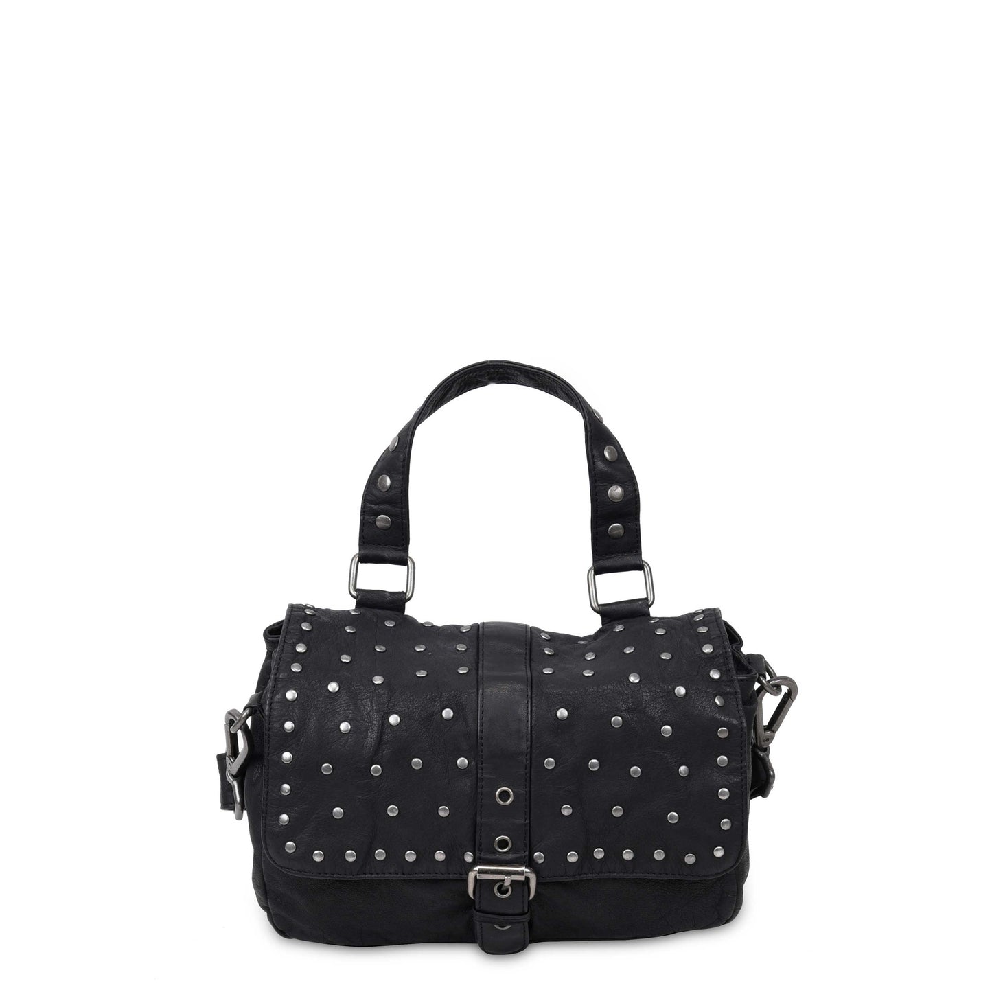 Honey Rivet Washed Black w. Antique Silver