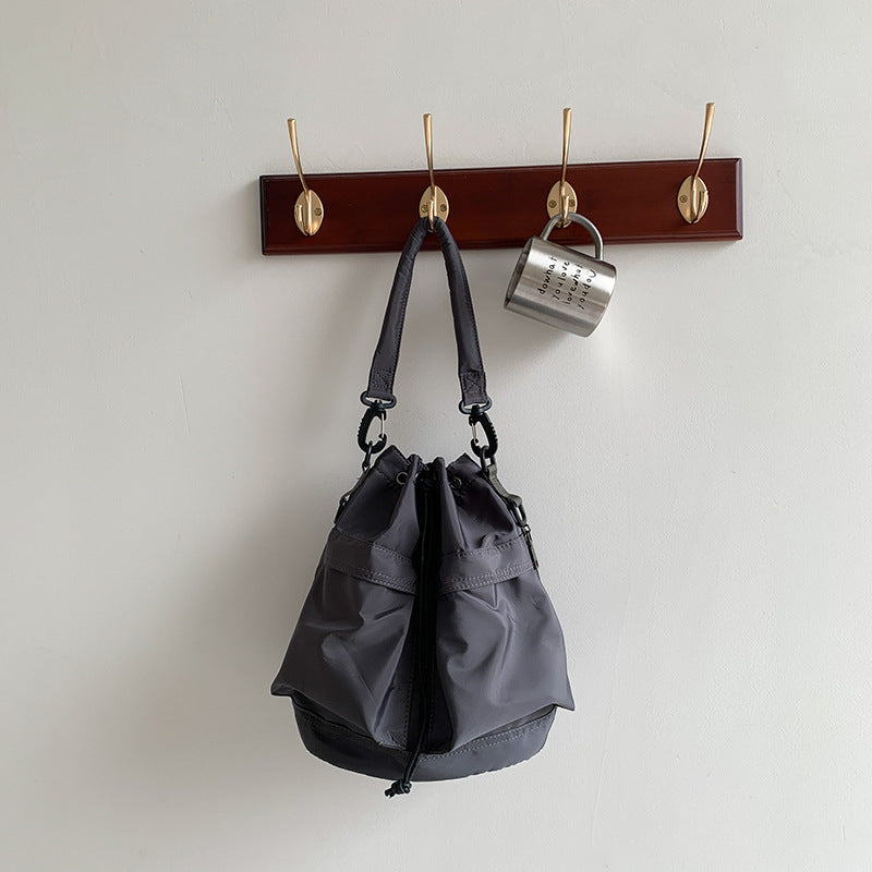 Olives Nylon Drawstring Bag