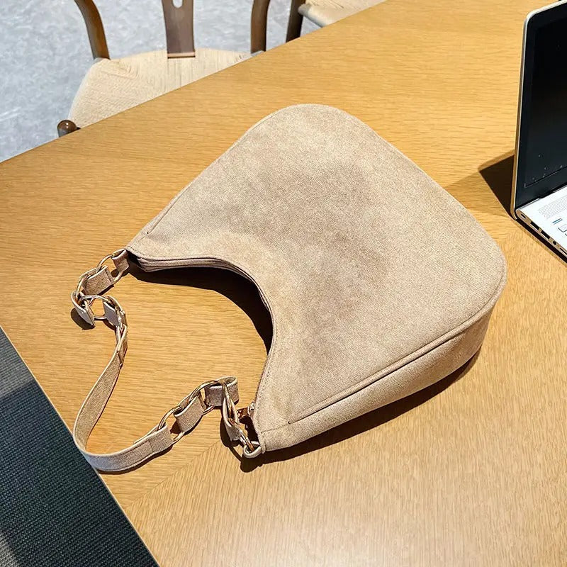 Mara Suede Shoulder Bag