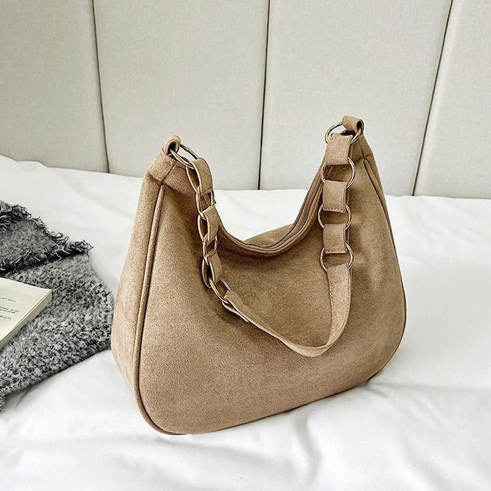 Mara Suede Shoulder Bag