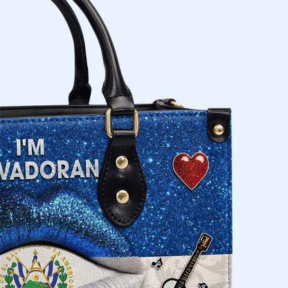 I'm Salvadoran Pero No Te Pases - Personalized Custom Leather Handbag - LA014_HB