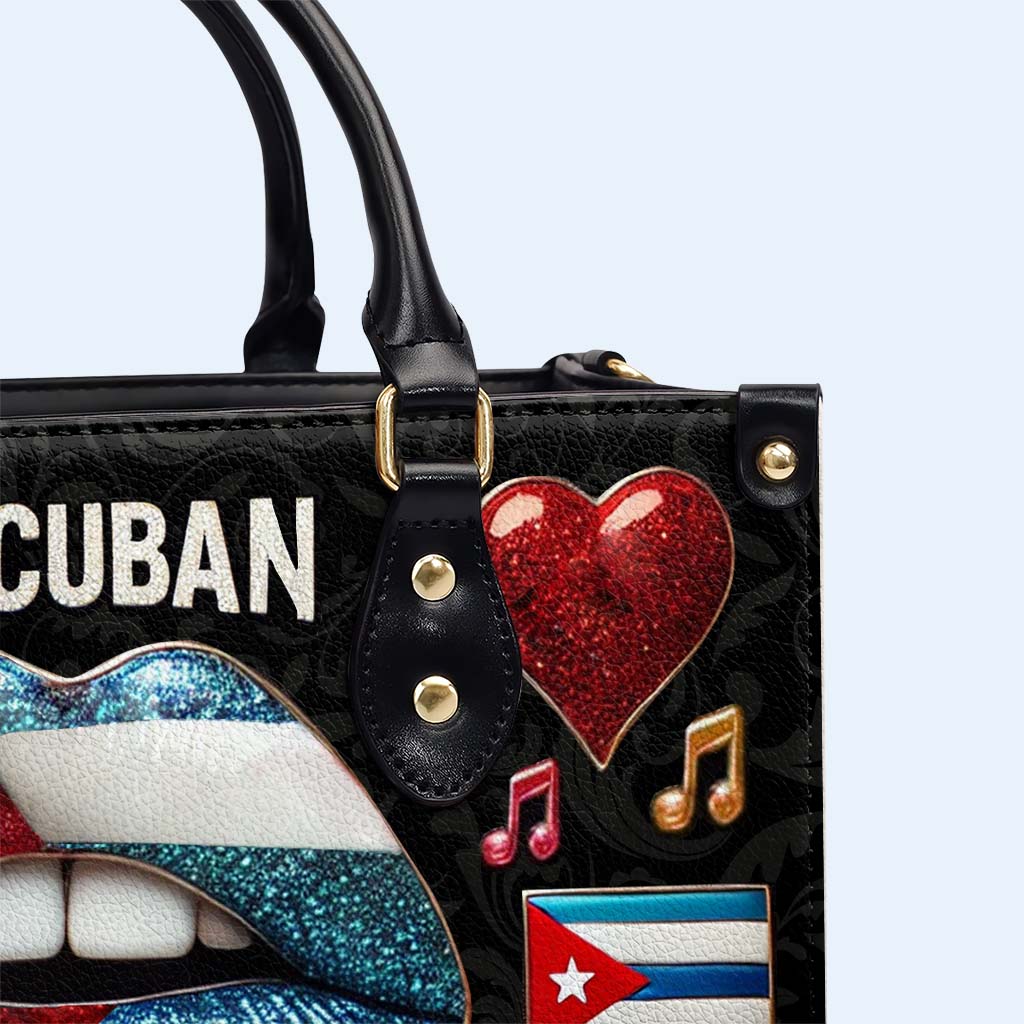 I'm Cuban Pero No Te Pases - Personalized Custom Leather Handbag - LA015_HB