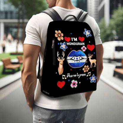 I'm Honduran Pero No Te Pases - Personalized Custom Leather BackPack - LA016_BP