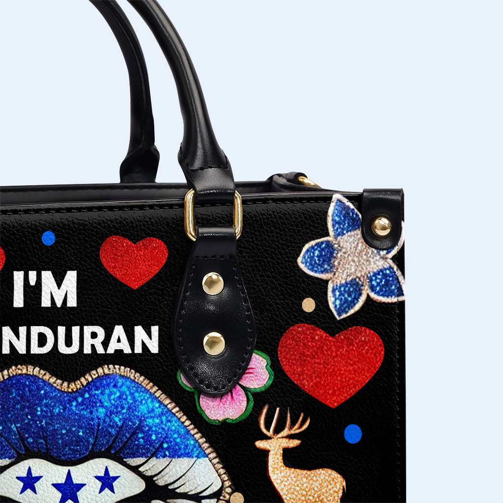 I'm Honduran Pero No Te Pases - Personalized Custom Leather Handbag - LA016_HB