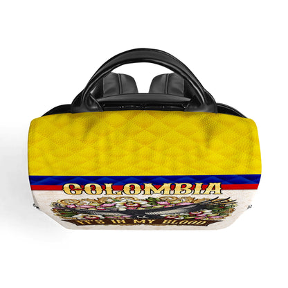 COLOMBIA. It's In My Blood - Personalized Custom Leather BackPack - LA018_BP