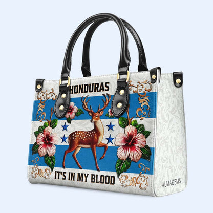 Honduran It's In My Blood - Personalized Custom Leather Handbag - LA022_HB