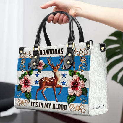 Honduran It's In My Blood - Personalized Custom Leather Handbag - LA022_HB