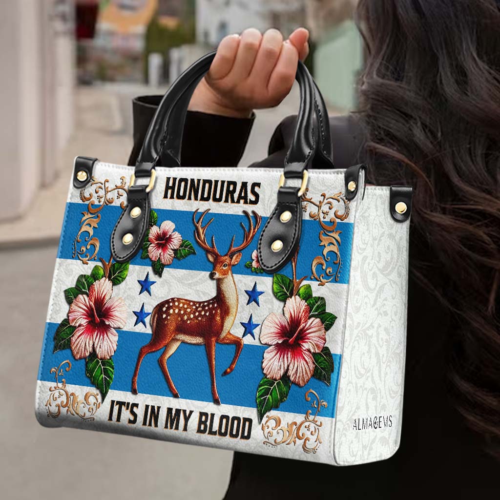 Honduran It's In My Blood - Personalized Custom Leather Handbag - LA022_HB