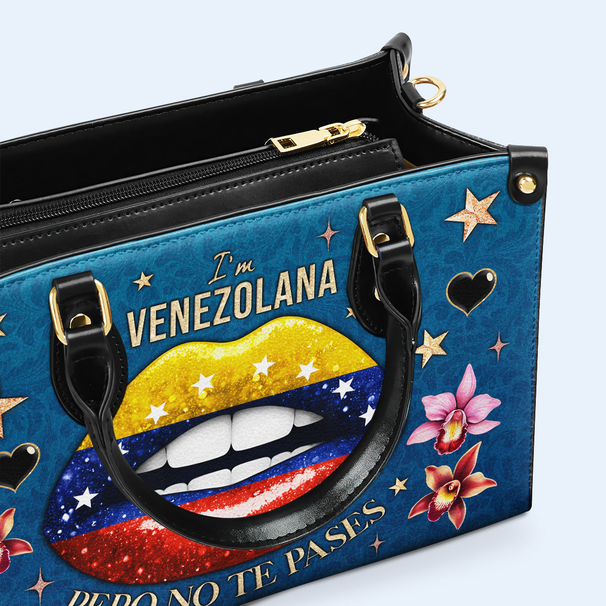 I'm Venezolana Pero No Te Pases - Personalized Custom Leather Handbag - LA032_HB