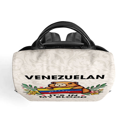 Venezuela It's In My Blood - Personalized Custom Leather BackPack - LA033_BP