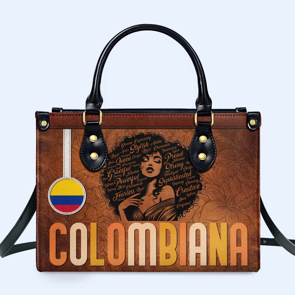 Inside The Latin Girl - Personalized Custom Leather Handbag - LA035_HB