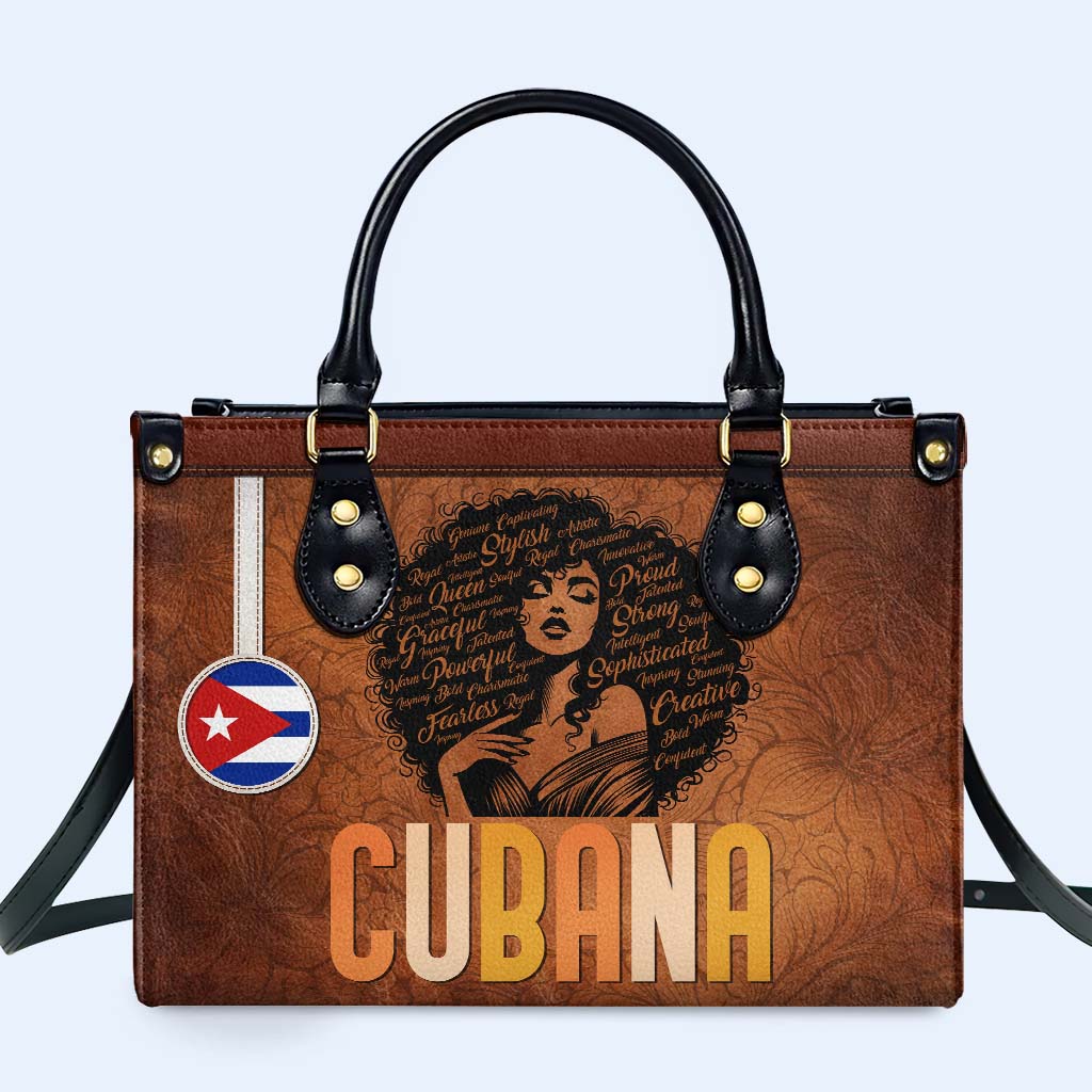 Inside The Latin Girl - Personalized Custom Leather Handbag - LA035_HB