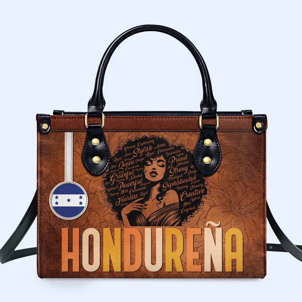 Inside The Latin Girl - Personalized Custom Leather Handbag - LA035_HB