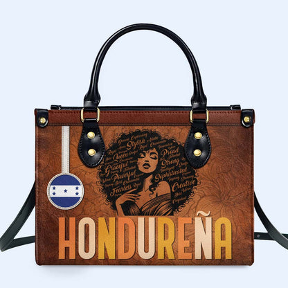 Inside The Latin Girl - Personalized Custom Leather Handbag - LA035_HB