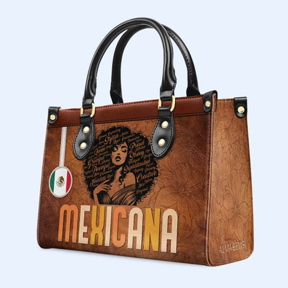 Inside The Latin Girl - Personalized Custom Leather Handbag - LA035_HB