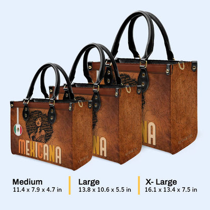 Inside The Latin Girl - Personalized Custom Leather Handbag - LA035_HB