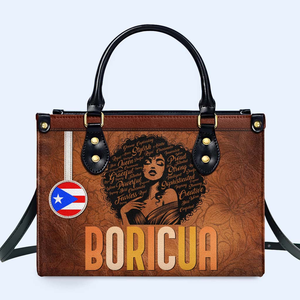 Inside The Latin Girl - Personalized Custom Leather Handbag - LA035_HB