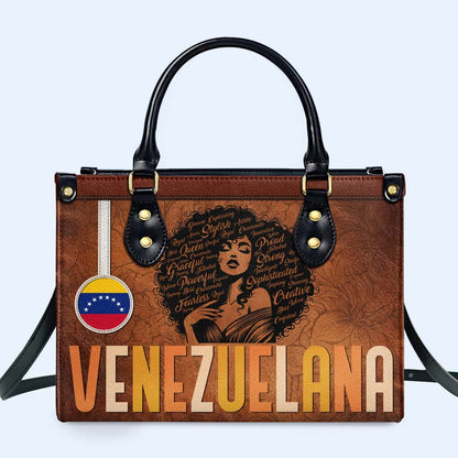 Inside The Latin Girl - Personalized Custom Leather Handbag - LA035_HB