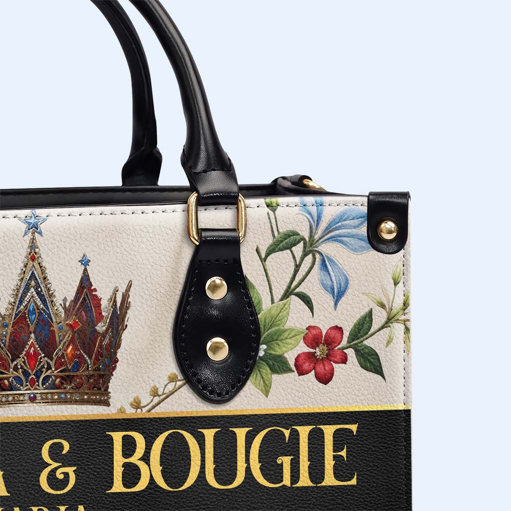 BORICUA & BOUGIE - Personalized Custom Leather Handbag - LA044_HB