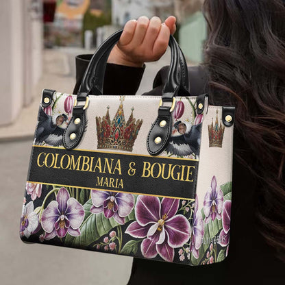 COLOMBIANA & BOUGIE - Personalized Custom Leather Handbag - LA045_HB