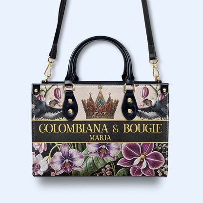 COLOMBIANA & BOUGIE - Personalized Custom Leather Handbag - LA045_HB