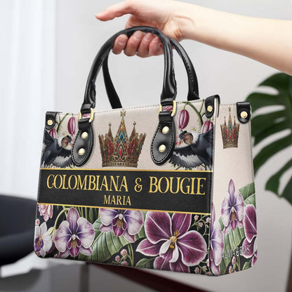 COLOMBIANA & BOUGIE - Personalized Custom Leather Handbag - LA045_HB