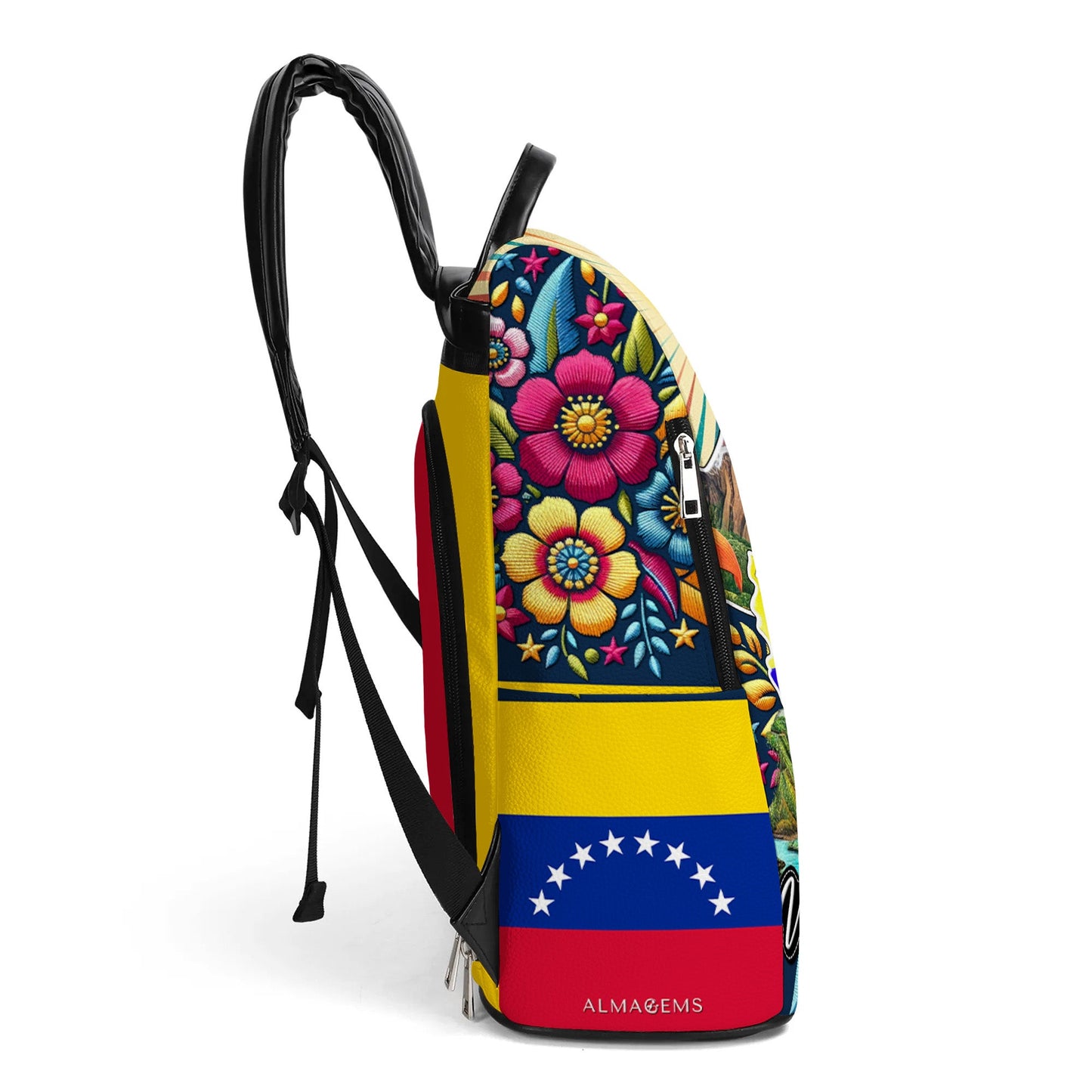 Hecho En Venezuela - Personalized Custom Leather BackPack - LA046_BP