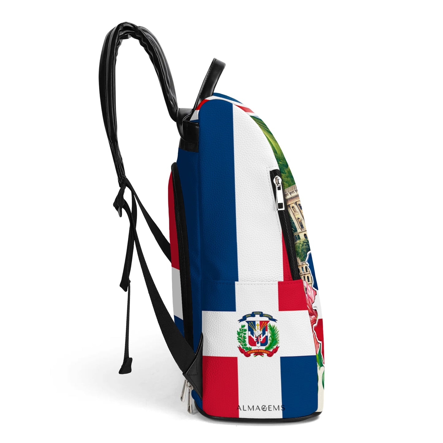 Hecho en República Dominicana - Personalized Custom Leather BackPack - LA051_BP