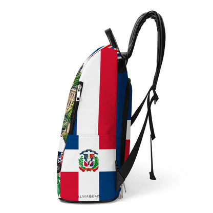 Hecho en República Dominicana - Personalized Custom Leather BackPack - LA051_BP