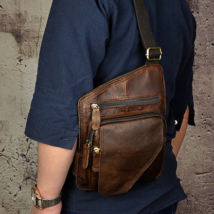 Classic Heritage Leather Crossbody Bag