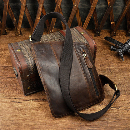 Classic Heritage Leather Crossbody Bag