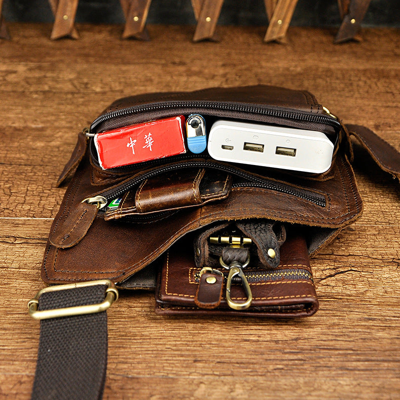 Classic Heritage Leather Crossbody Bag