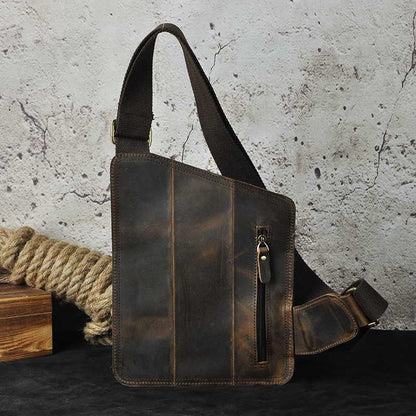 Classic Heritage Leather Crossbody Bag