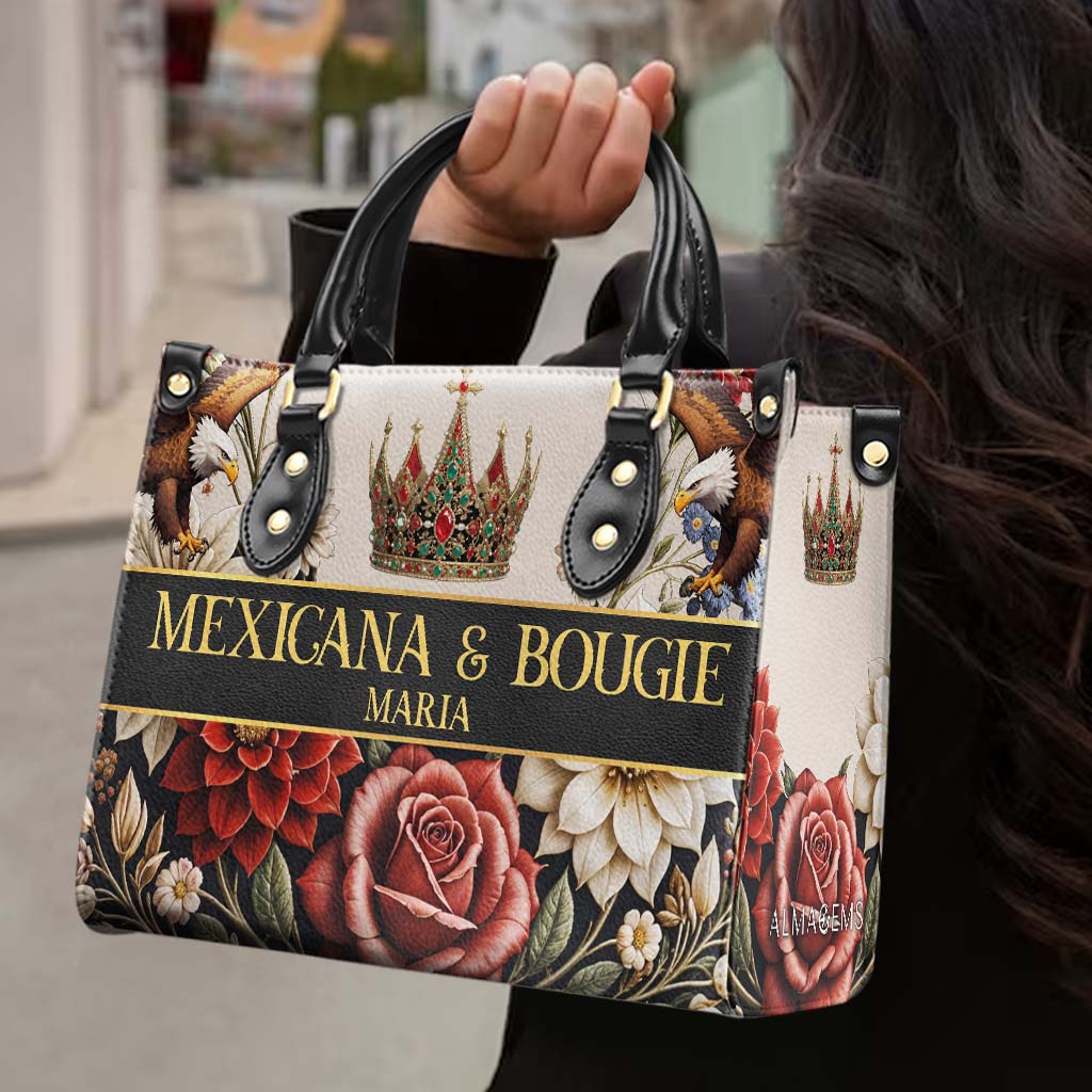 MEXICANA & BOUGIE - Personalized Custom Leather Handbag - ME049_HB