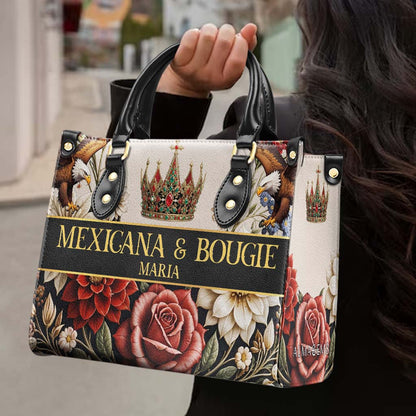 MEXICANA & BOUGIE - Personalized Custom Leather Handbag - ME049_HB