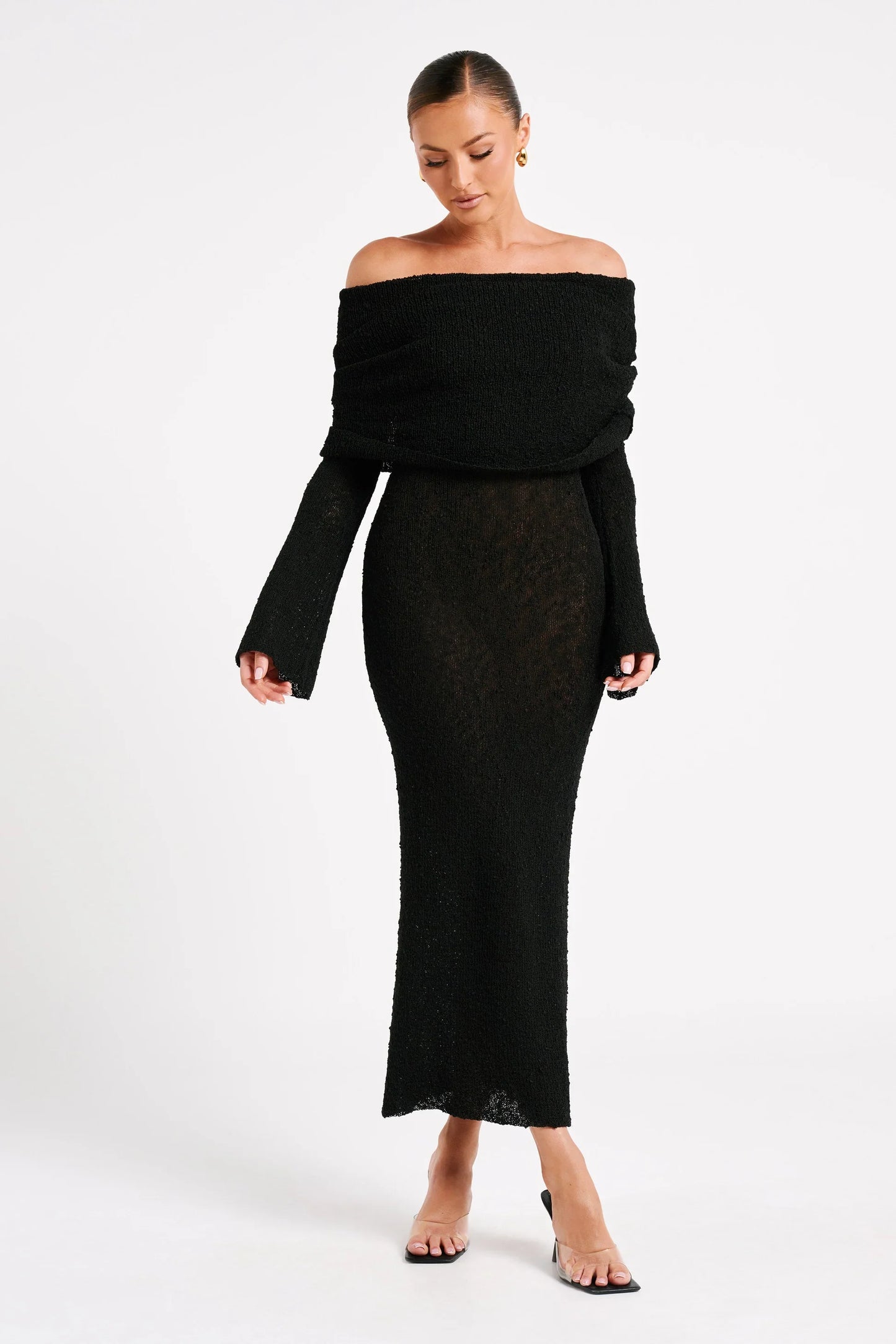 Off Shoulder Maxi Dress