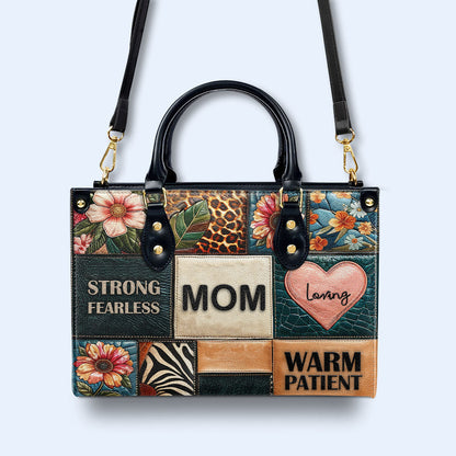 Mom - Personalized Custom Leather Handbag - MM13