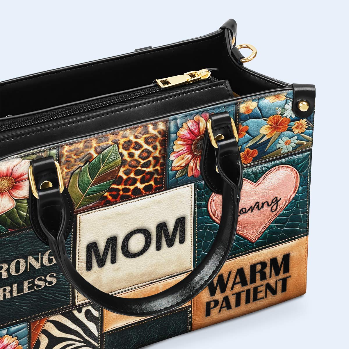 Mom - Personalized Custom Leather Handbag - MM13