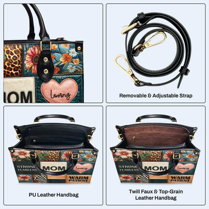 Mom - Personalized Custom Leather Handbag - MM13