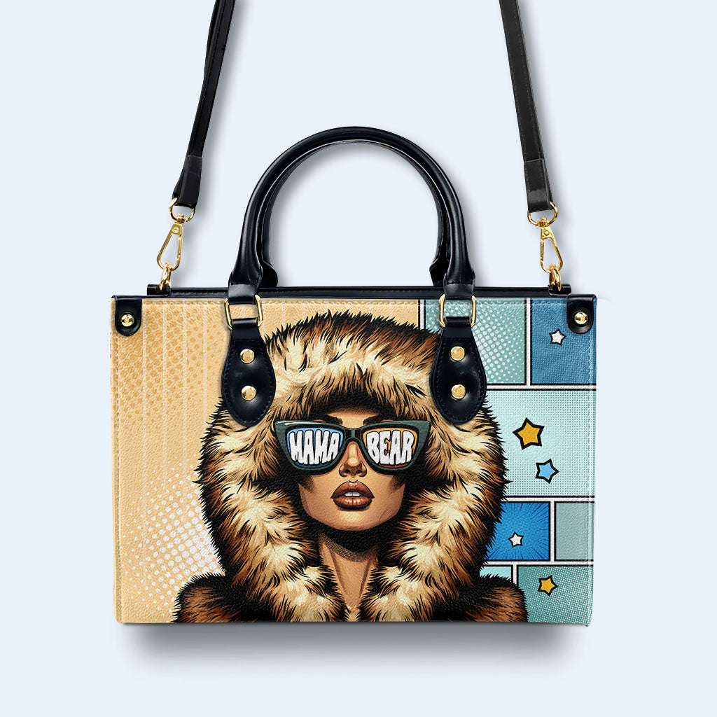 Mama Bear - Personalized Custom Leather Handbag - MM19