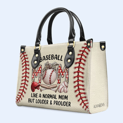 Baseball Mom - Personalized Custom Leather Handbag - MM29