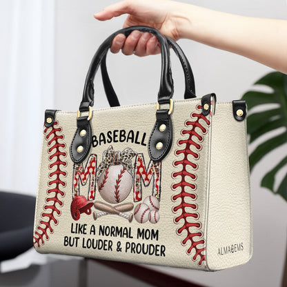 Baseball Mom - Personalized Custom Leather Handbag - MM29