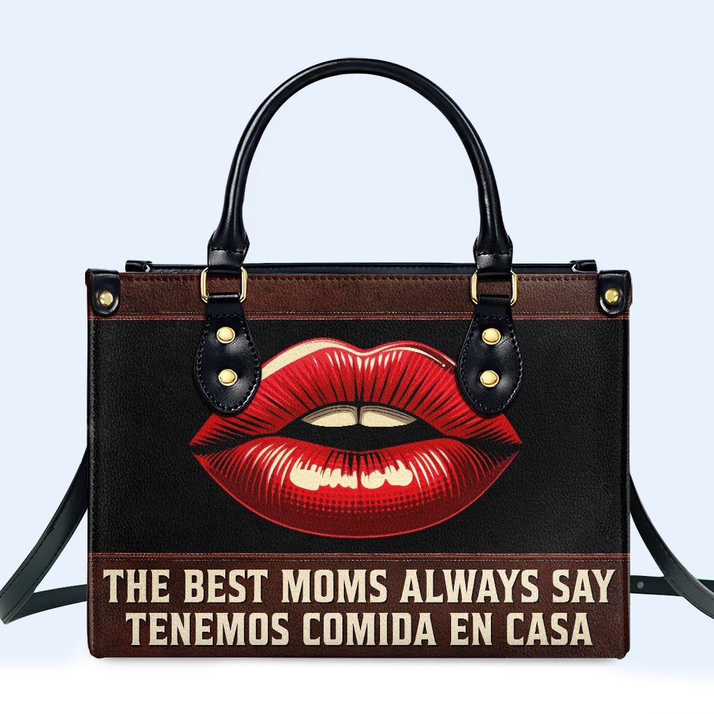 The Best Moms - Personalized Custom Leather Handbag - MM31