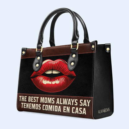 The Best Moms - Personalized Custom Leather Handbag - MM31