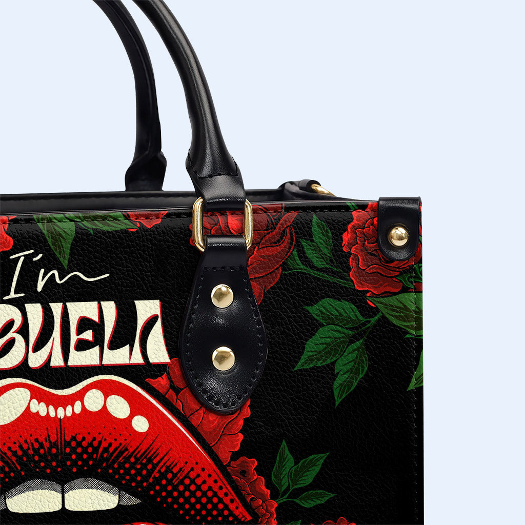 I Said What I Said - Abuela - Personalized Custom Leather Handbag - MM34