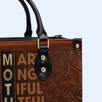 Mother - Personalized Custom Leather Handbag - MM43