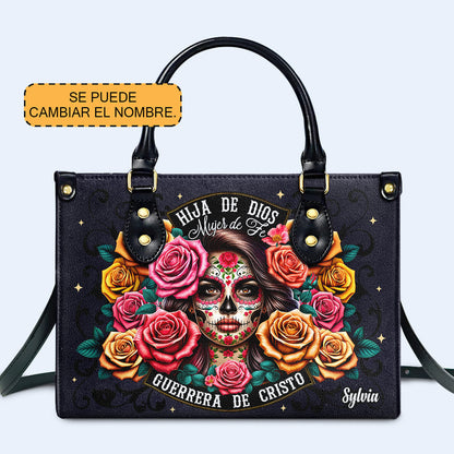 Hija De Dios - Personalized Custom Leather Handbag - MX13