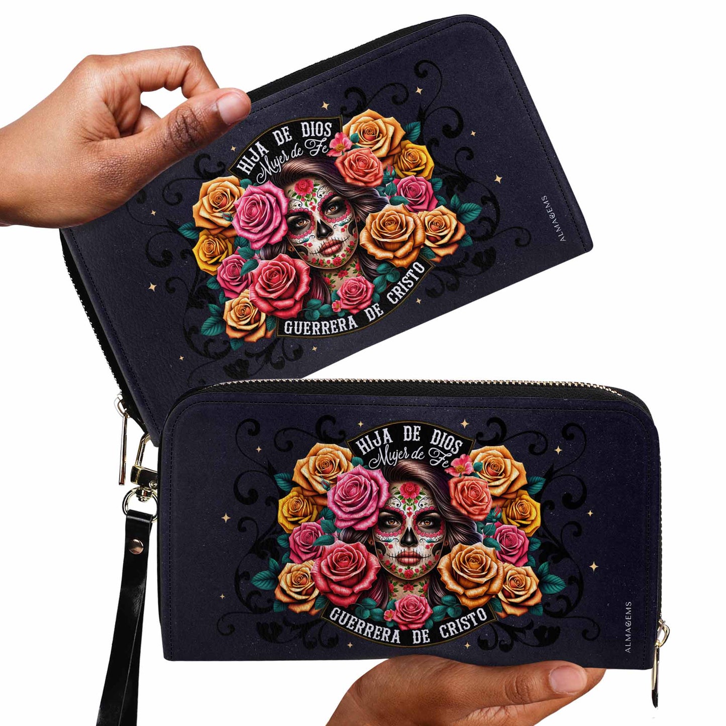 Hija De Dios - Women Leather Wallet - MX13WL