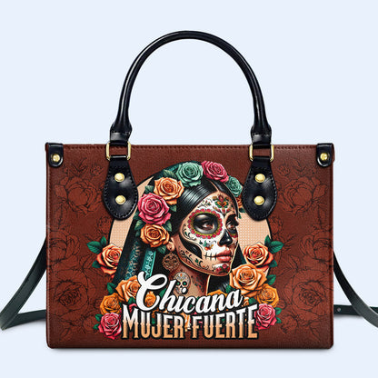 Mujer Fuerte - Personalized Custom Leather Handbag - MX16