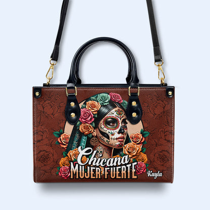 Mujer Fuerte - Personalized Custom Leather Handbag - MX16